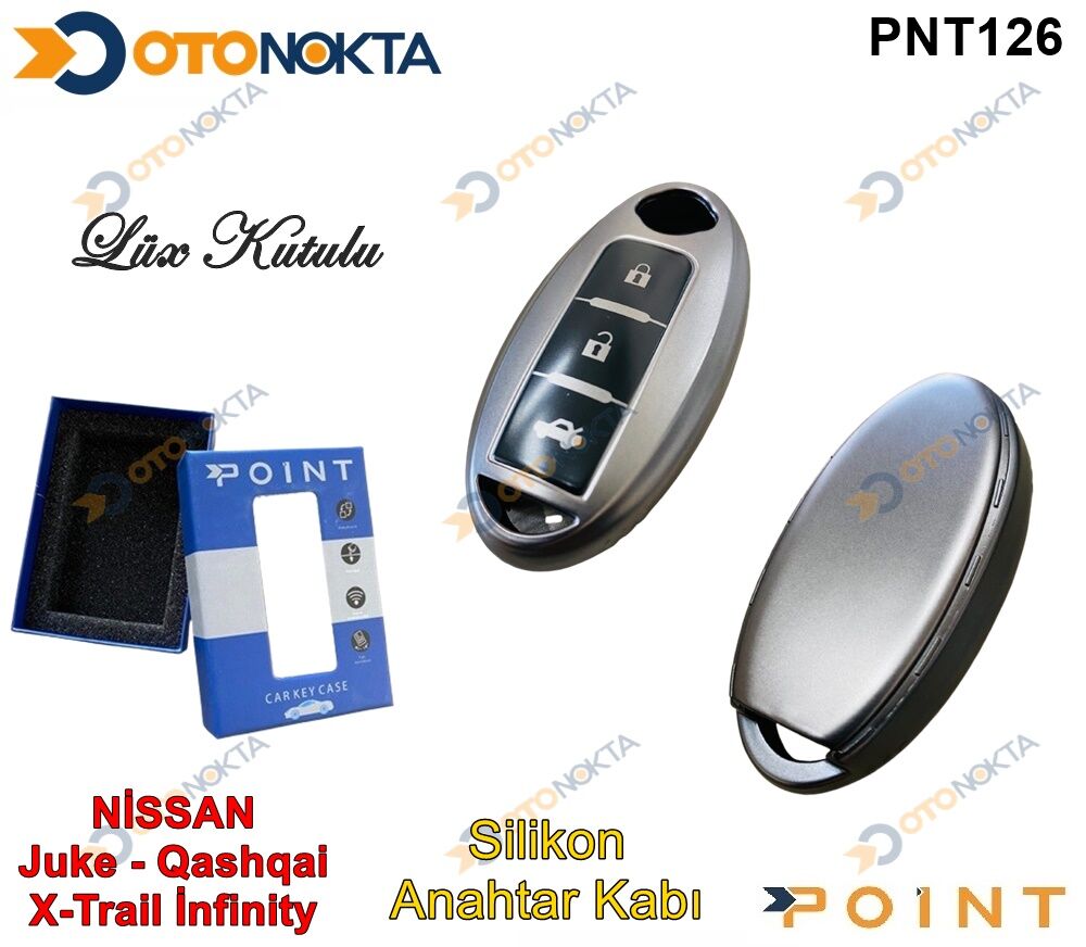 ANAHTARLIK KABI SİLİKON GRİ NİSSAN MODEL 1 POİNT