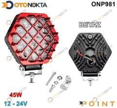 OFF ROAD SİS BEYA KAFESLİ 45W KIRMIZI 12€24V POİNT