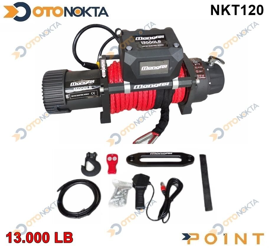 OFF ROAD VİNÇ KUMANDALI SENTETİK HALAT 13000 LB