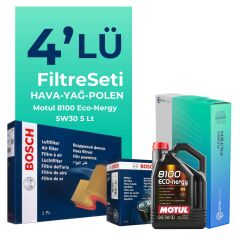 BOSCH Suzuki Grand Vitara 1.6 Filtre Bakım Seti Motul Motor Yağlı (2006-2015) 4 Lü