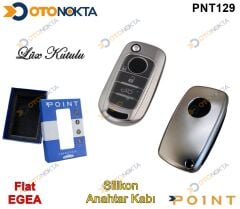 ANAHTARLIK KABI SİLİKON GRİ FİAT MODEL 3 POİNT
