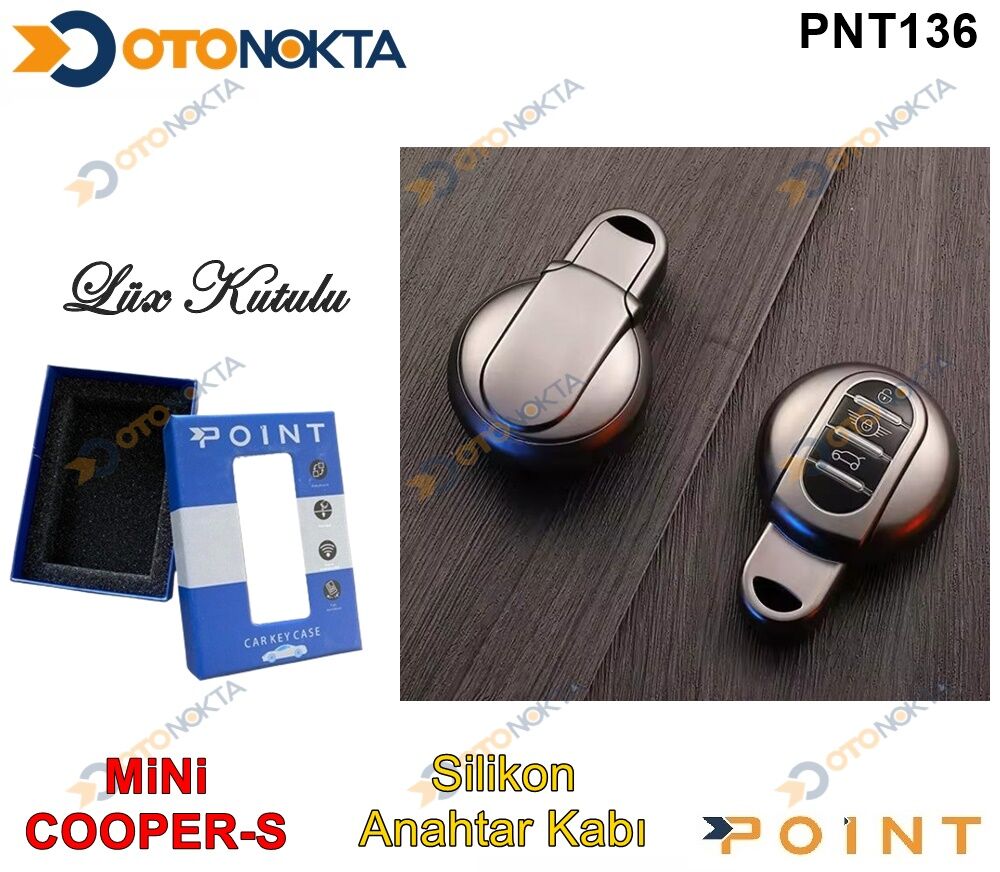 ANAHTARLIK KABI SİLİKON GRİ MİNİ COOPER POİNT