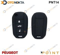 ANAHTARLIK KABI SİLİKONLU PEJO 301-308 SİYAH POİNT