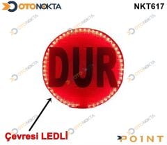 DUR LEVHASI LEDLİ IŞIKLI SİYAH YAZILI