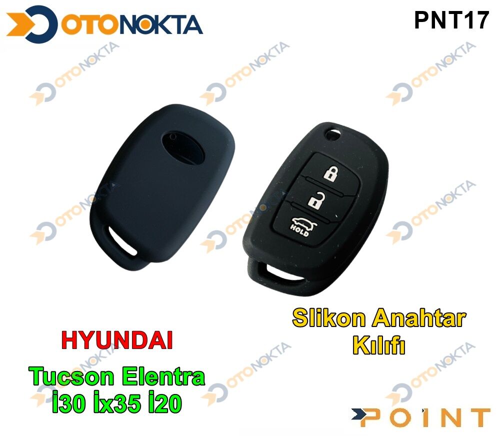 ANAHTARLIK KABI SİLİKONLU HYUNDAİ SİYAH POİNT