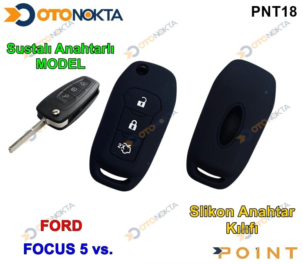 ANAHTARLIK KABI SİLİKONLU FOCUS 5 ANAHTARLI POİNT