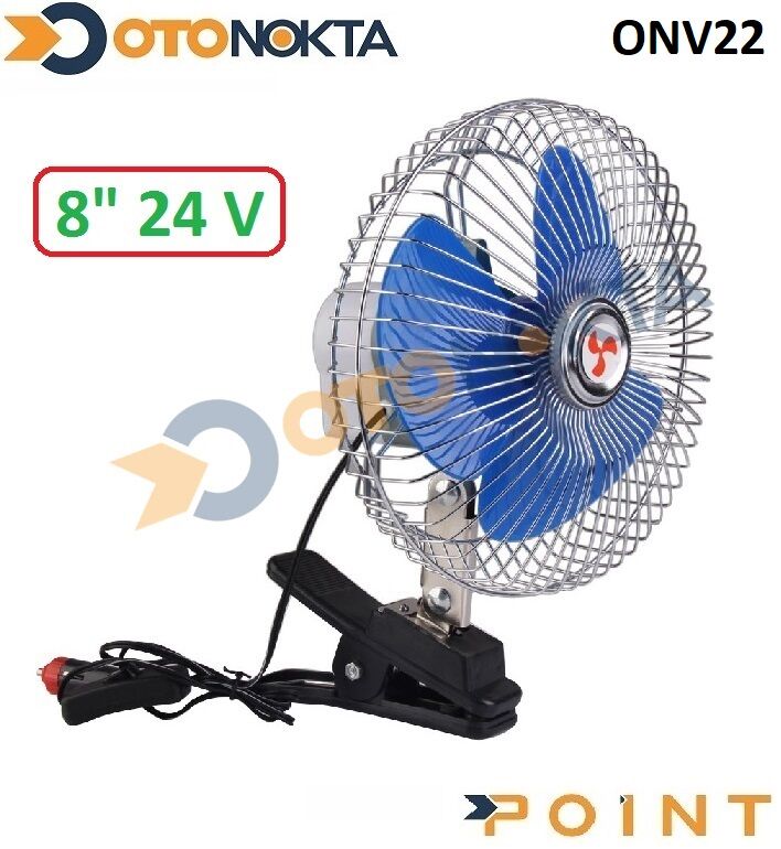 VANTİLATÖR 8 İNÇ 24V MANDALLI