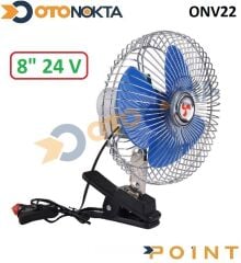 VANTİLATÖR 8 İNÇ 24V MANDALLI