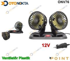 VANTİLATÖR 5£ ÇİFT BAŞLIKLI NUMARATİKLİ 12V