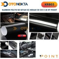 KARBON FOLYO 5D SİYAH İÇ MEKAN 30 cm X 18 mt POİNT