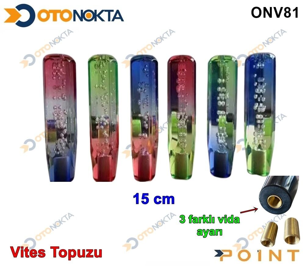 VİTES TOPUZU ŞEFFAF DAMLACIK 15CM POİNT
