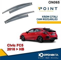 CAM RÜZGARLIĞI 4 LÜ KROMLU CİVİC 2016 HB POİNT